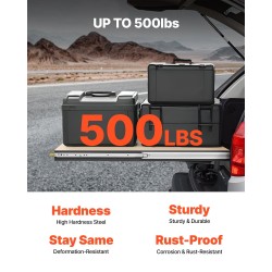 Laatikkokisko täysilaajenteinen teräs 470 mm 226.8 kg kantavuus lukittava kuulalaakerit