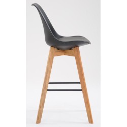 Tyylikäs baarijakkara selkänojalla ja jalkatuella, 2 kpl setti