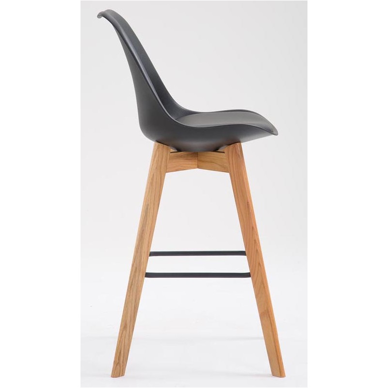 Tyylikäs baarijakkara selkänojalla ja jalkatuella, 2 kpl setti