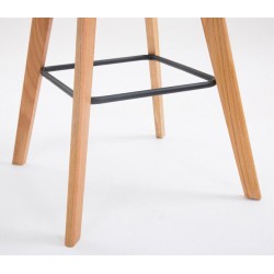 Tyylikäs baarijakkara selkänojalla ja jalkatuella, 2 kpl setti