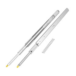 Täysin ulosvedettävät lukittavat sivukiinnitteiset kuulalaakerikiskot 1435 mm 226,8 kg