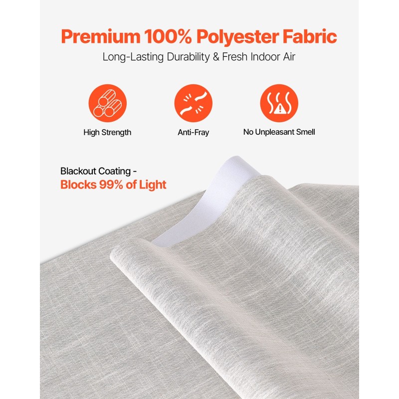 Paneeliverhot kiskolla 4 paneelia säädettävä kisko 116-218 cm polyesteriset täysin pimentävät vaaleanharmaat