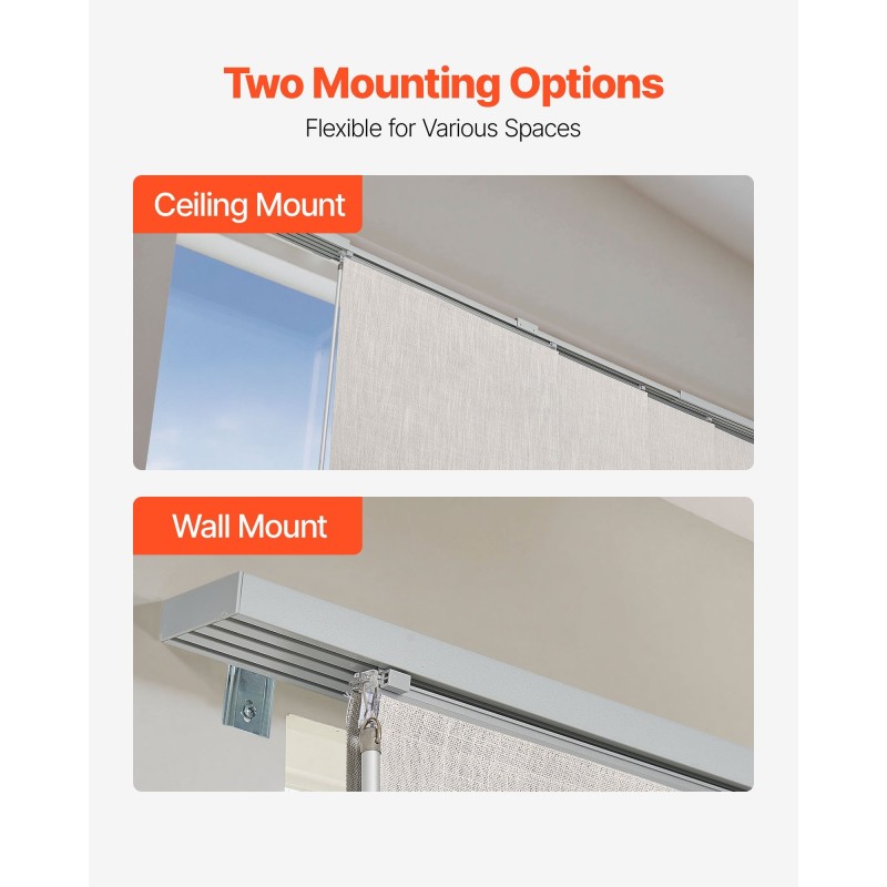 Paneeliverhot kiskolla 4 paneelia säädettävä kisko 116-218 cm polyesteriset täysin pimentävät vaaleanharmaat