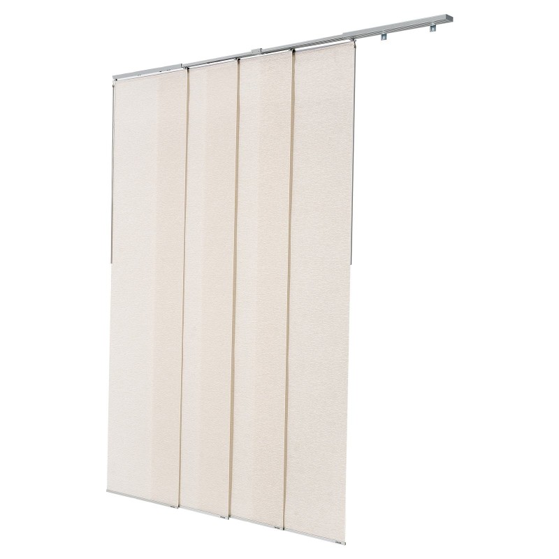 Paneeliverho polyesteri 4 paneelia säädettävä kisko 116–218 cm leikattava korkeus 243 cm