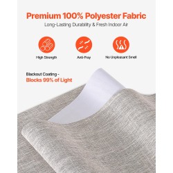 Paneeliverhojärjestelmä 4 paneelia ruskea polyesteri täysin pimentävä 116–218 cm