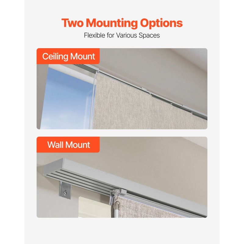 Paneeliverhojärjestelmä 4 paneelia ruskea polyesteri täysin pimentävä 116–218 cm