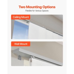 Paneeliverho valkoinen polyesteri neljä paneelia säädettävä kisko liukuoviin