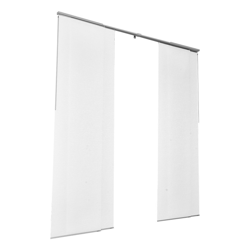 Paneeliverho valkoinen polyesteri neljä paneelia säädettävä kisko liukuoviin