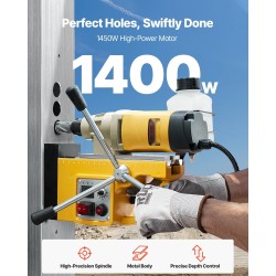 Magneettiporakone 1400 wattia 50 millimetriä ydinkoruporalla 6 kappaletta mukana