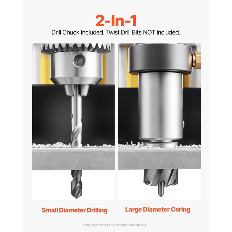 Magneettiporakone 1400 W metalliporaukseen 50 mm kruunupora 13000 N pidätysvoima