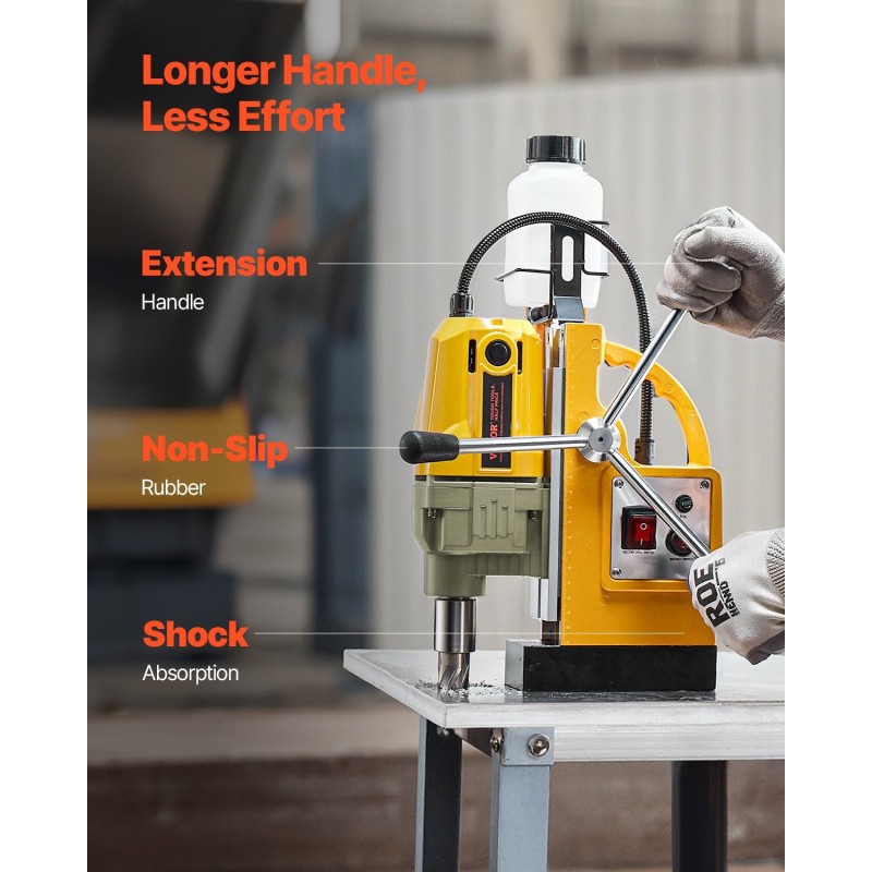 Magneettiporakone metallille 1400 wattia 40 millimetriä ydinporalla 12500 newtonin pitovoima