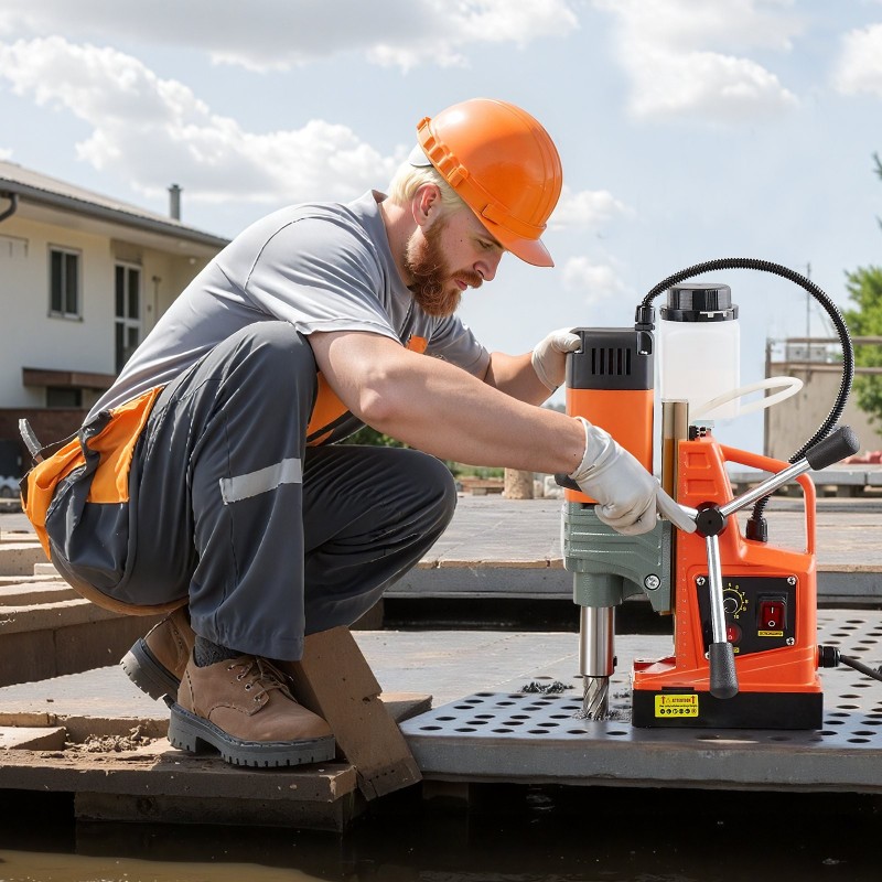 Magneettinen pylväsporakone 1350 W magneettivoima 12500 N 50 mm