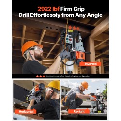 Magneettinen pylväsporakone metallirunkoinen 1500W maksimi poran halkaisija 60 mm 13000N pitovoima