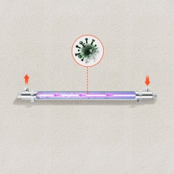 UV-vedenpuhdistin 304-ruostumaton teräs koko talon 50W 45,4 l/min