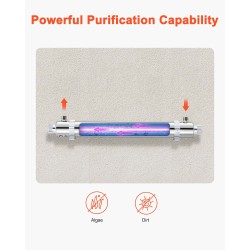 UV-vedenpuhdistin 304-ruostumattomasta teräksestä 25 W 22,7 l/min 8000 tuntia