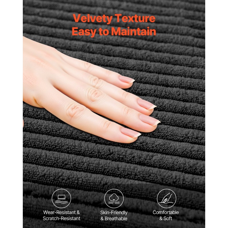 L-muotoinen modulaarinen kulmasohva lepotuolilla musta vakosametti korkeajoustoinen vaahtomuovi