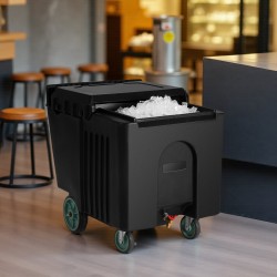 Eristetty jäätelokero kestävä muovirakenne 56,7 kg kapasiteetti 45 mm polyuretaanieriste