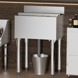 Sisäänrakennettava jäälokero 61 l 304-ruostumatonta terästä NSF-sertifioitu