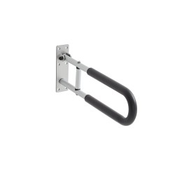 Kääntyvä WC turvakaide alumiinia 136 kg kantavuus mattahopea