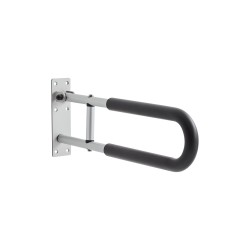 Kääntyvä WC-turvakaide alumiinia 136 kg kantavuus mattahopea