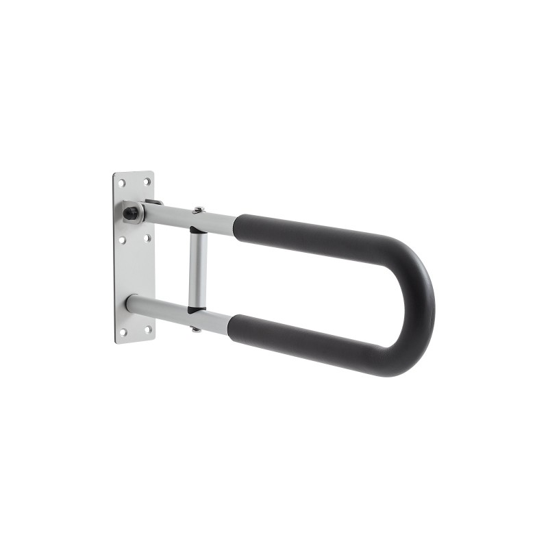 Kääntyvä WC-turvakaide alumiinia 136 kg kantavuus mattahopea