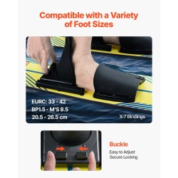 Vesihiihtosukset pari 116,8 cm nuorille PU-vaahto puukansi