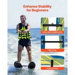 Vesihiihtosukset pari 116,8 cm nuorille PU-vaahto puukansi