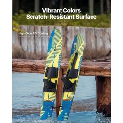 Vesihiihtosukset pari 116,8 cm nuorille PU-vaahto puukansi