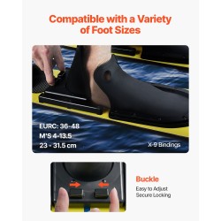 Vesihiihtosetti 170,2 cm PU-vaahto puukansi aikuisille enintään 136 kg