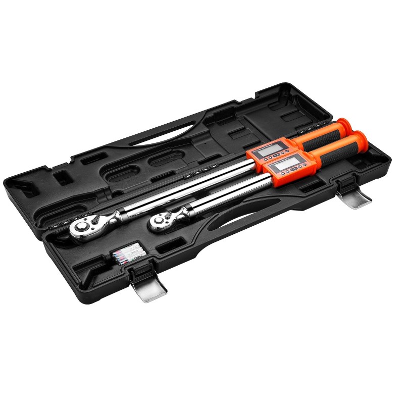 Digitaalinen momenttiavainsarja 2-osainen 1/2 ja 3/8 LCD-näytöllä