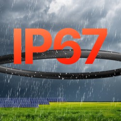 Aurinkopaneelin jatkokaapeli 6 mm² 30,48 m IP67 musta