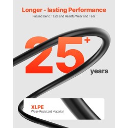 Aurinkopaneelin jatkokaapelisarja 6 mm² kaksijohtiminen 2 kpl 30,48 m musta ja punainen