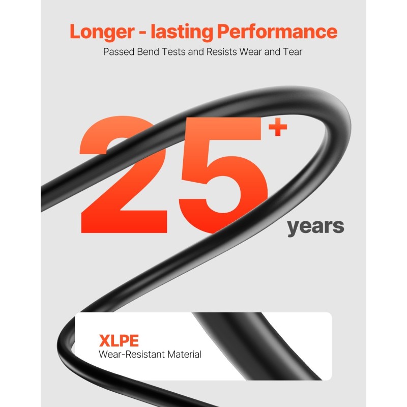 Aurinkopaneelin jatkokaapelisarja 6 mm² kaksijohtiminen 2 kpl 30,48 m musta ja punainen