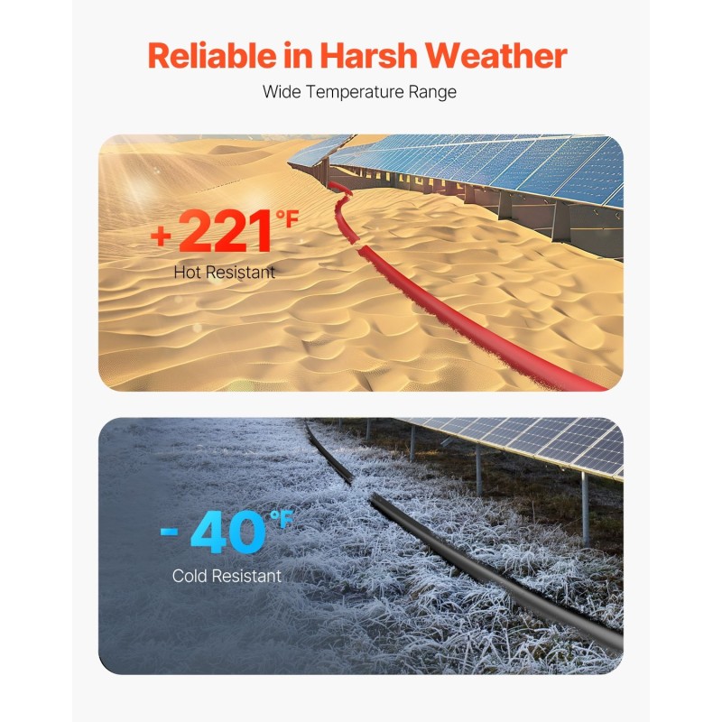 Aurinkopaneelin jatkokaapeli 6,1 m 6 mm² MC4 uros- ja naarasliittimet IP67