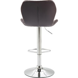 Tyylikäs säädettävä baarijakkara keinonahkaverhoilulla ja jalkatuella