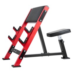 Hauiskääntöpenkki hiiliteräs 7 säädettävää istuinasentoa levytangoille ja käsipainoille 300 kg