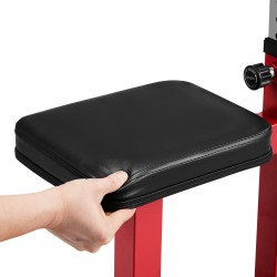 Säädettävä hauiskääntöpenkki hiiliteräsrunko 200 kg kantavuus levytangoille ja käsipainoille kotisaliin