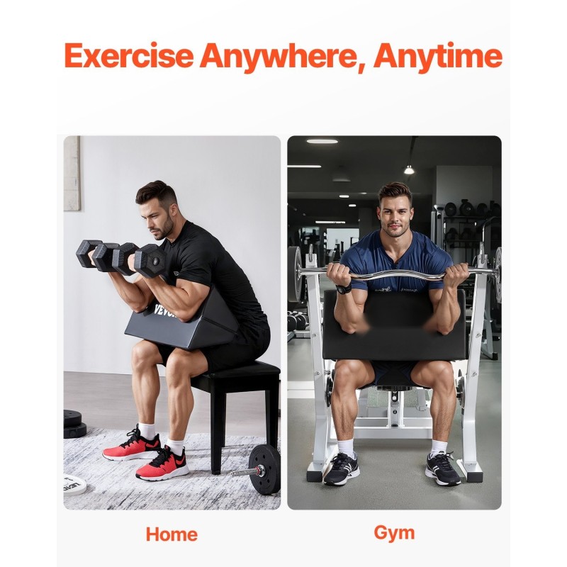 Hauistukityyny saarnipenkki tyyppinen PVC EVA musta tangolle ja käsipainoille kotikuntosali