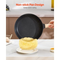 Keitto- ja paistosetti 17-osainen granittipinnoitettu induktiolle musta