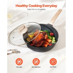 19-osainen kattila- ja pannusetti graniittipinnoitteella induktiolle musta karkaistuilla lasikansilla