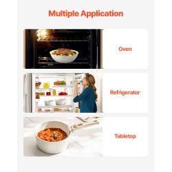 Kattila- ja paistinpannisarja 17-osainen tarttumaton induktiolle sopiva valkoinen irrotettavat kahvat