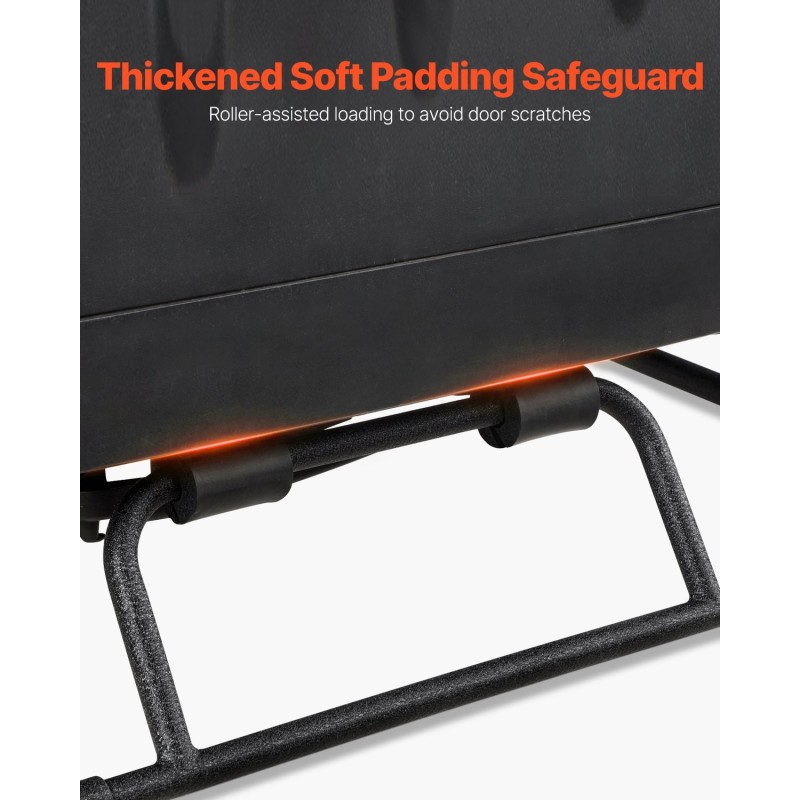 Siirrettävä teräksinen säilytyskärry Jeep Wrangler TJ JK JL kovakatolle ja oville