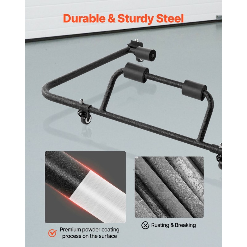 Siirrettävä teräksinen säilytyskärry Jeep Wrangler TJ JK JL kovakatolle ja oville