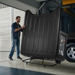 Siirrettävä teräksinen säilytyskärry Jeep Wrangler TJ JK JL kovakatolle ja oville