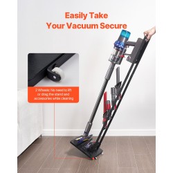 Imuritelineteline kylmävalssatusta teräksestä 127 cm musta yhteensopiva Dysonin imureiden kanssa