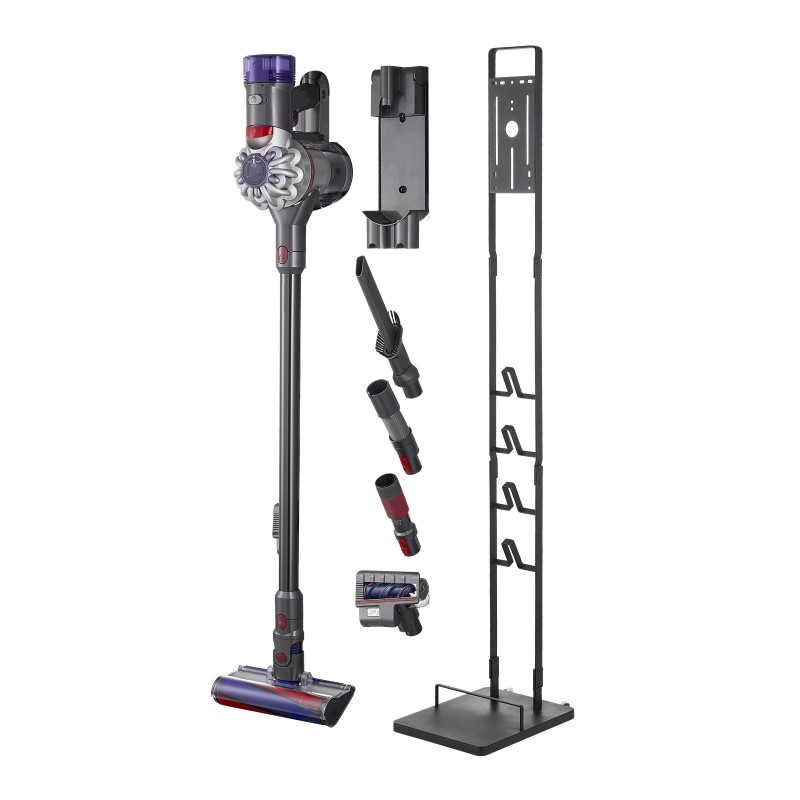 Pölynimuriteline kylmävalssattu teräs 1270 mm musta vapaasti seisova 4 koukkua yhteensopiva Dyson