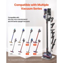 Itsekantava pölynimuriteline hiiliteräs alumiini 126 cm 6 koukkua Dyson V6-V15