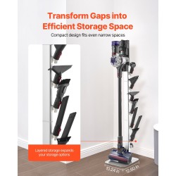 Itsekantava pölynimuriteline hiiliteräs alumiini 126 cm 6 koukkua Dyson V6-V15