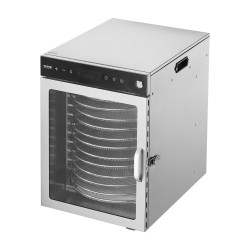 Pyörivä elintarvikekuivuri 12 ruostumattomaa tarjotinta 45 5L 30 90 C 24h ajastin