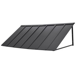 Teräsovikatos 2032 910 mm musta kolmiorunkoinen ovelle ja ikkunalle